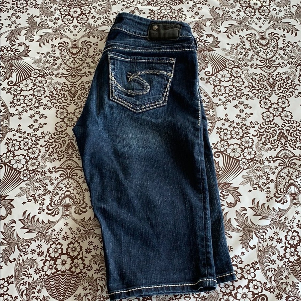 Silver Suki Bermuda shorts